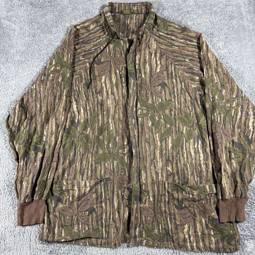 VTG Spartan Realtree Camo Jacket Mens XXL Lightweight Paper Thin Light USA‎ Made